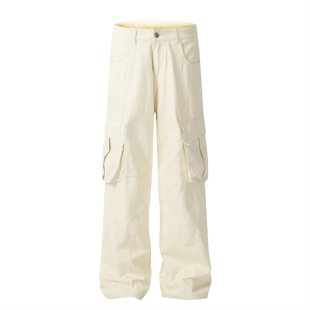 Fashion Solid Color Workwear Casual Pants