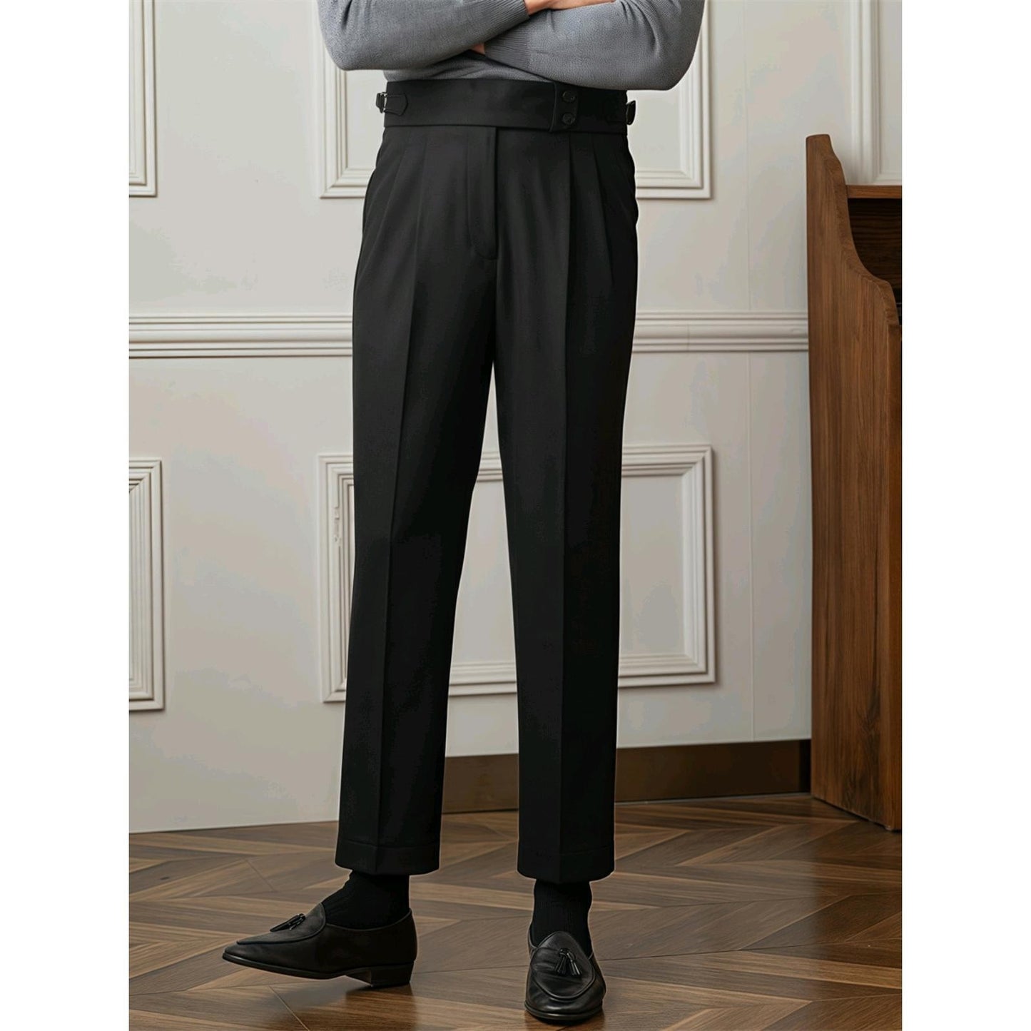 Light Luxury Casual Pants Trendy Business Slim-fit Pants