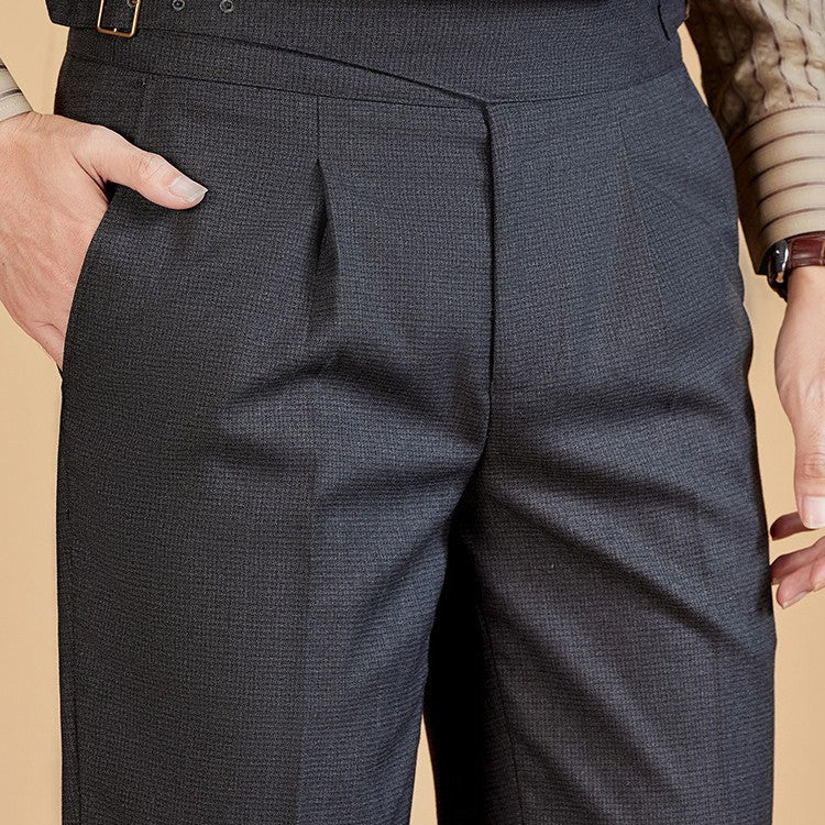 Straight-leg Suit Pants