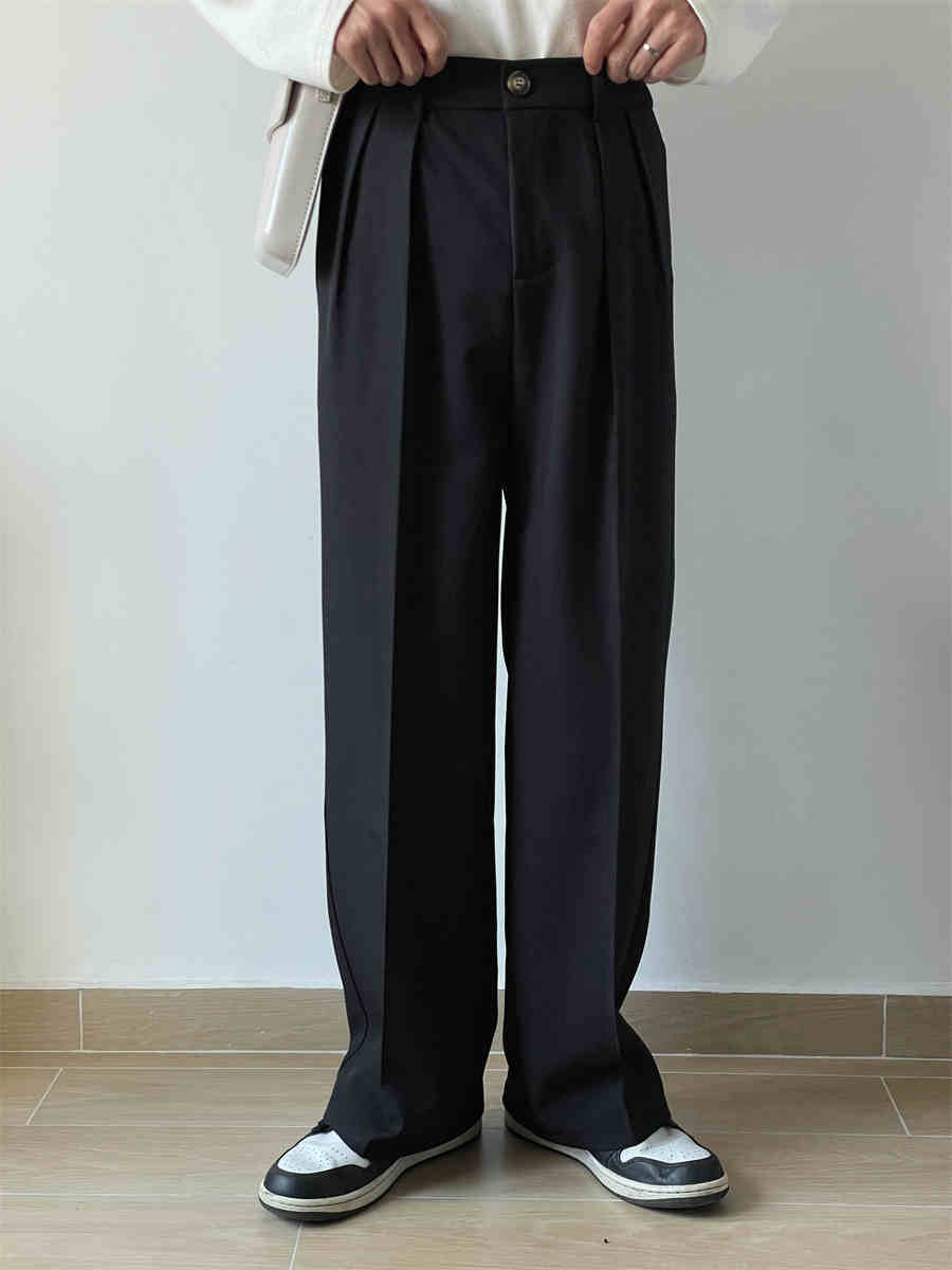 Spring And Autumn Japanese Draping Suit Pants