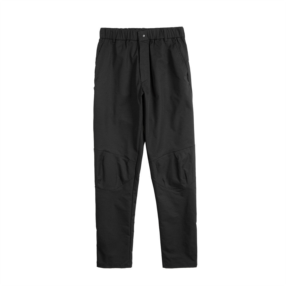 Pleated Knee Patch Casual Ankle Banded Pants