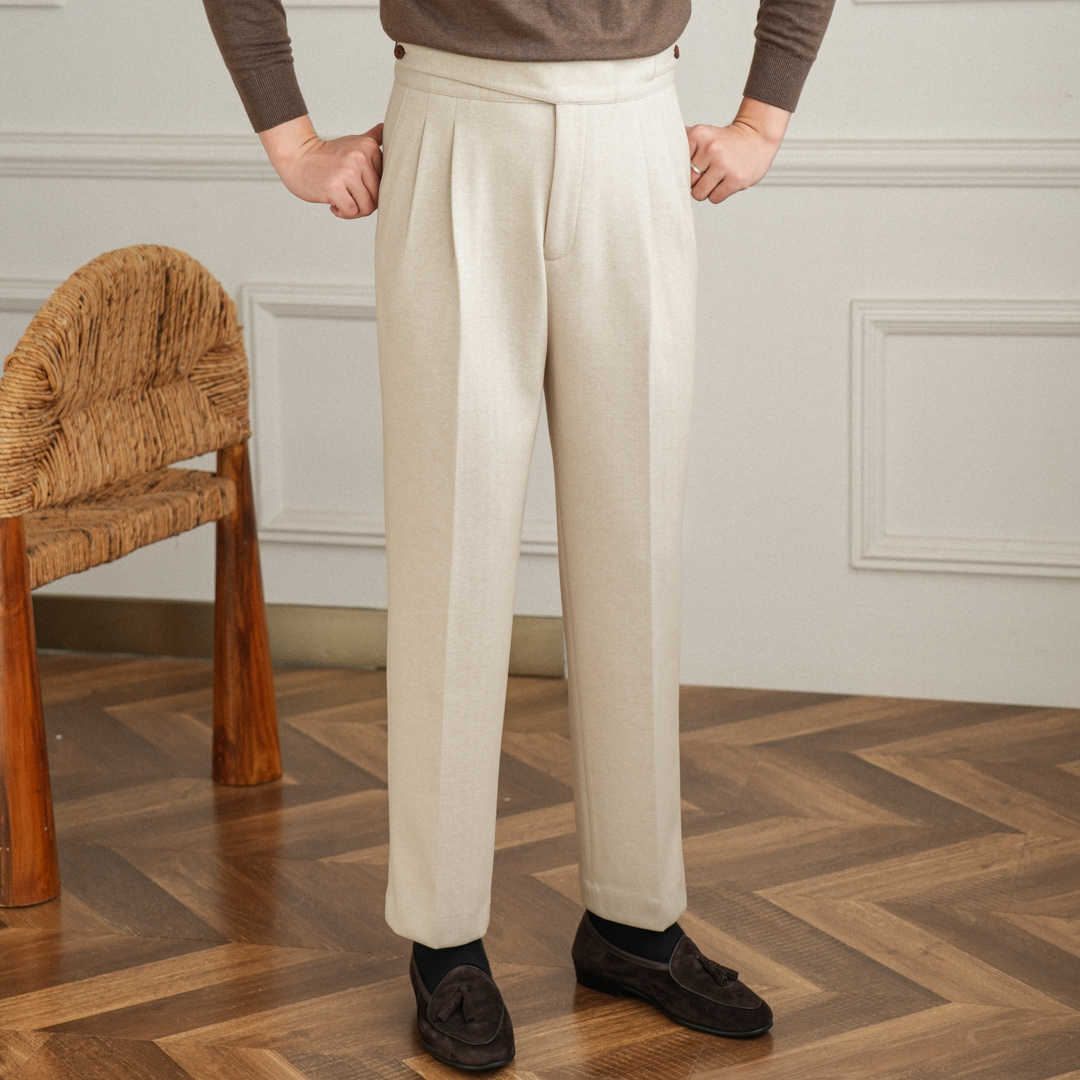 Casual Pants Korean Style Straight Regular Long Suit Pants