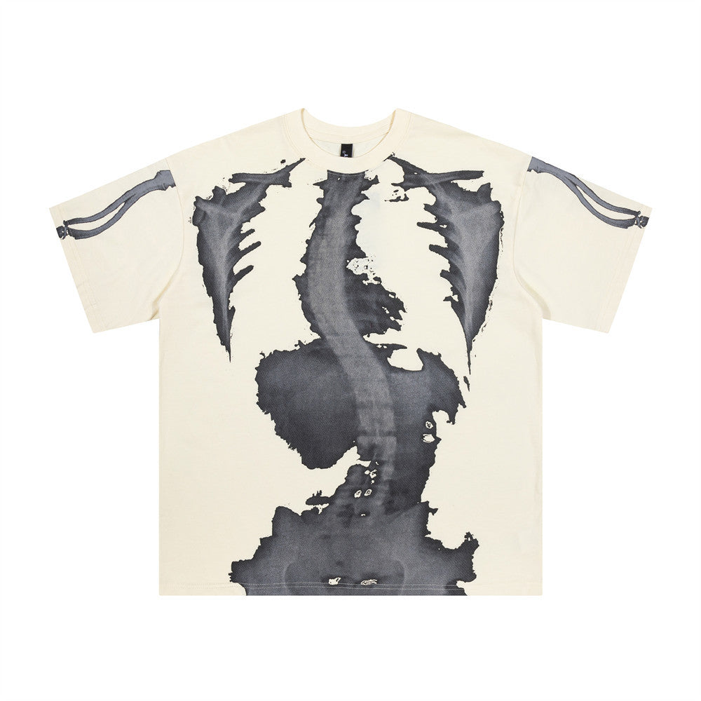 Men's High Street Skeleton Short-sleeved T-shirt