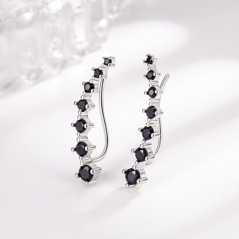 Dipper Zircon Stud Earrings With Diamonds