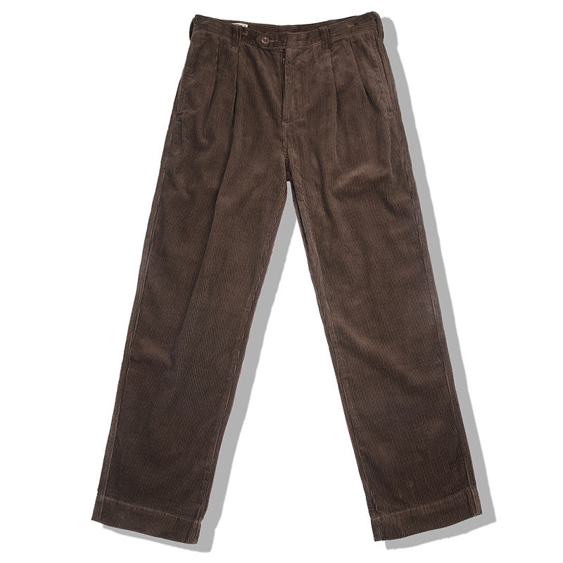 Thick Corduroy Trousers Retro Casual