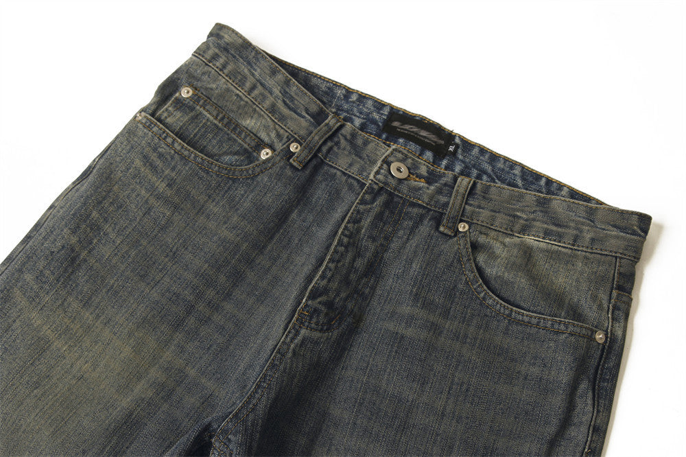 American Retro Drooping Straight Jeans