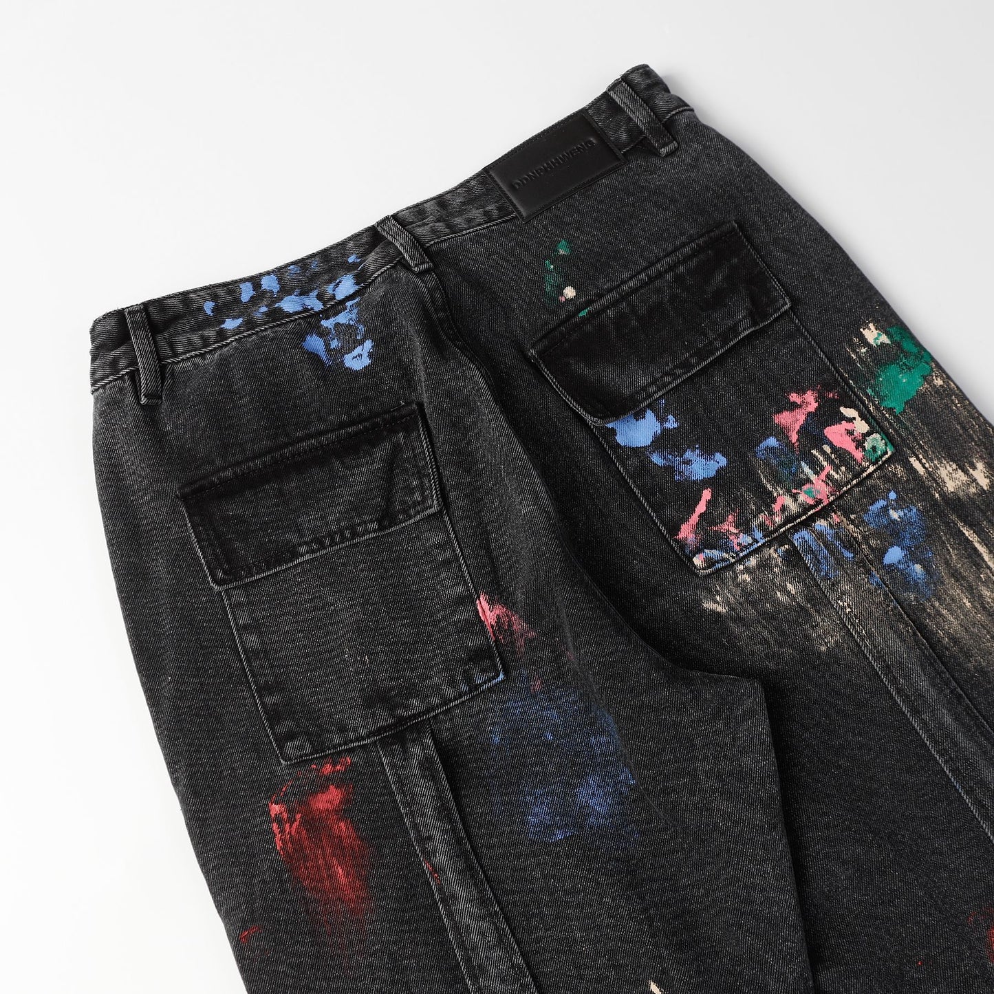 High Street Hand-painted Denim Trousers