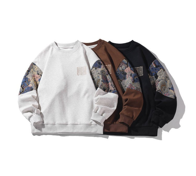 Men's Round Neck Sweater Pullover Jacket