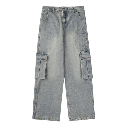 Multi-Pocket Workwear Jeans Retro