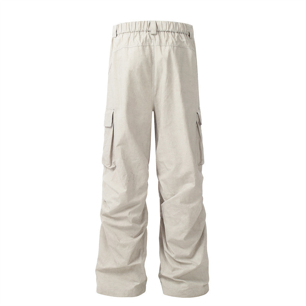 Multi-pocket Pleated Casual Working Pants