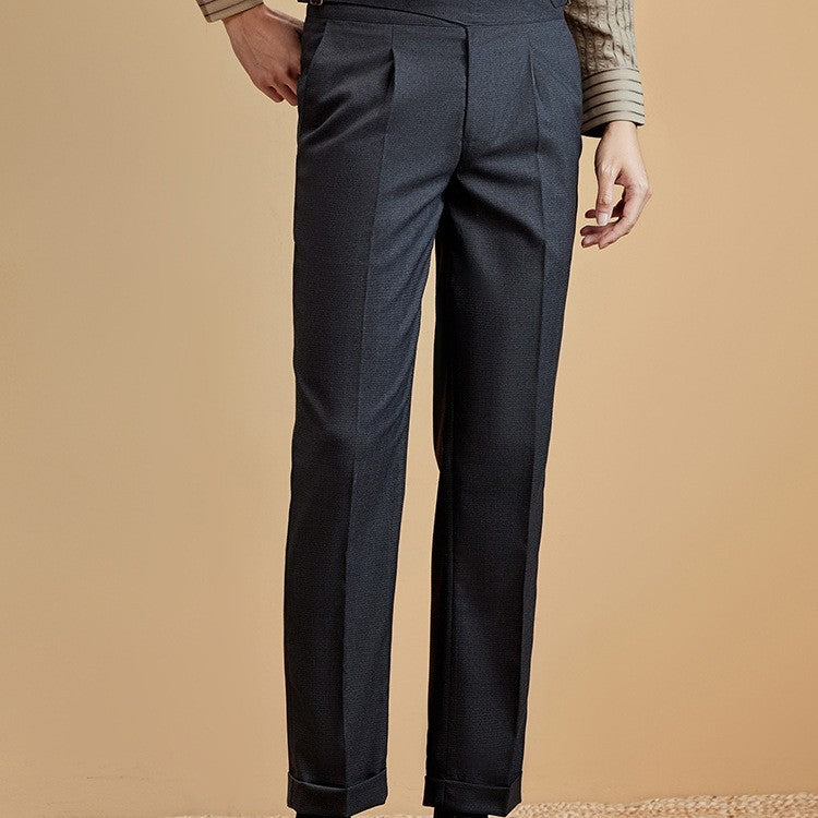 Straight-leg Suit Pants