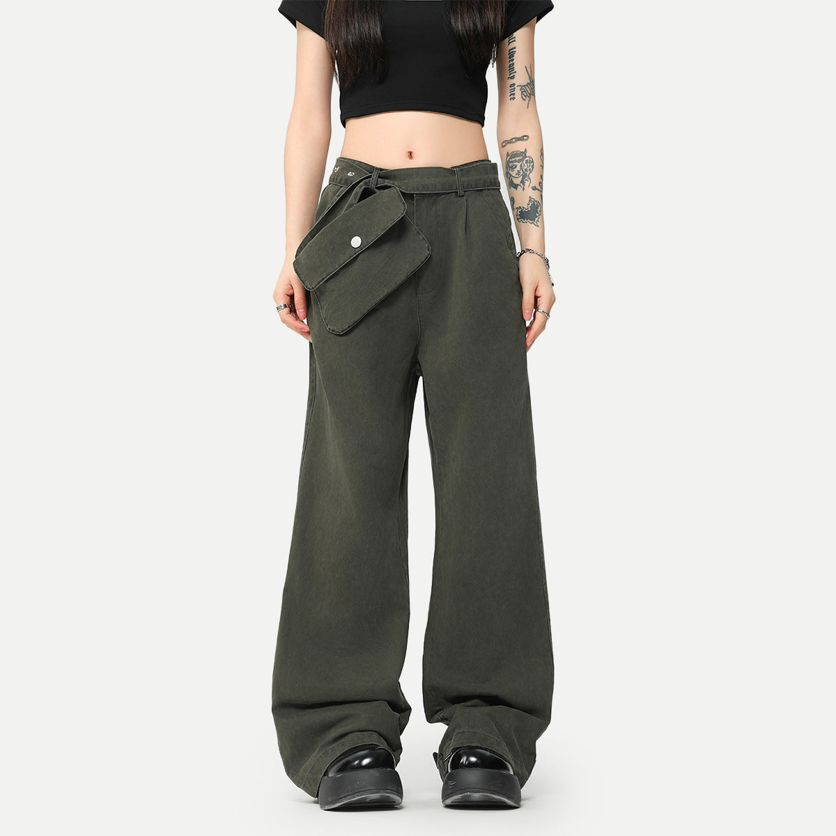 Fashion American Straight Cargo Pants