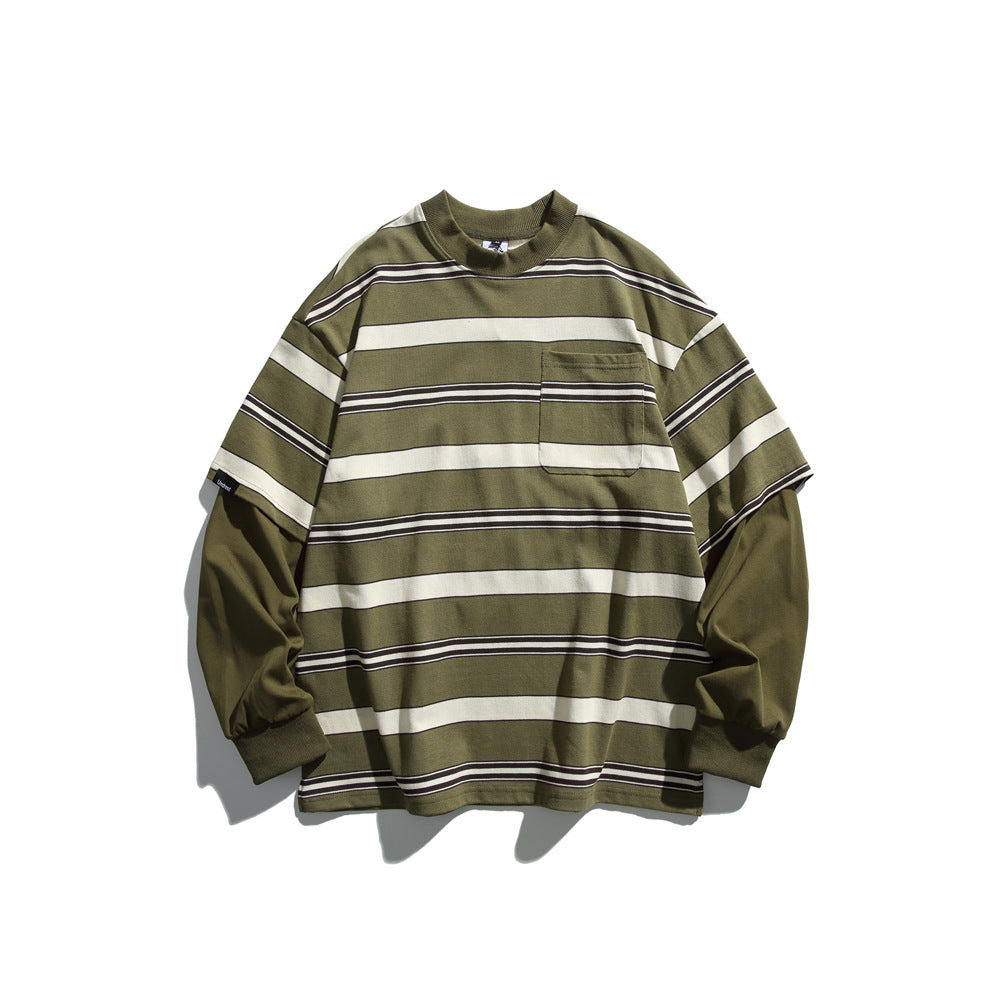 Fashion Autumn New Striped Sweater Men