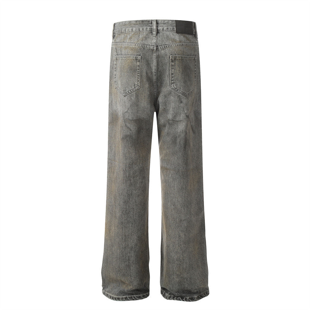 American Retro Distressed Straight Jeans