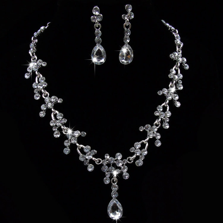 United States foreign trade new bride, wedding jewelry, earrings, necklace set