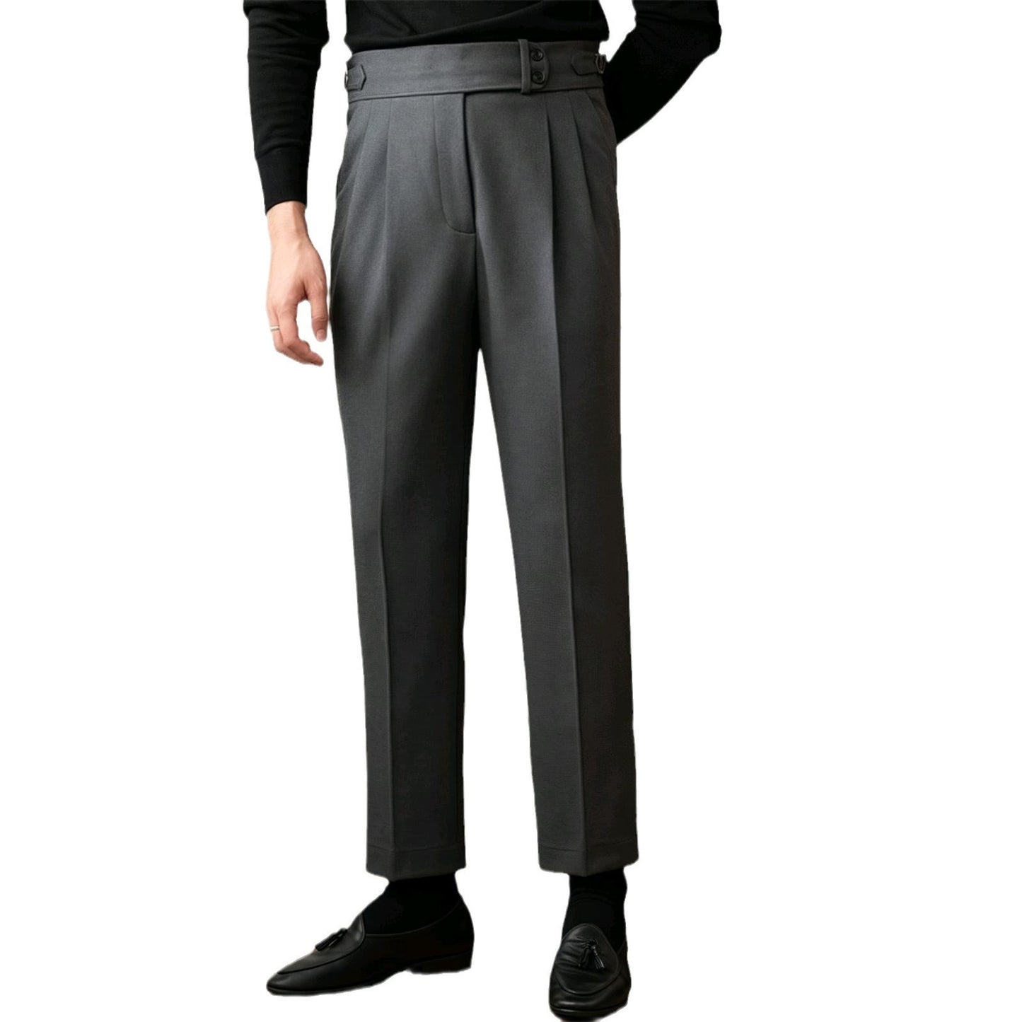 Light Luxury Casual Pants Trendy Business Slim-fit Pants