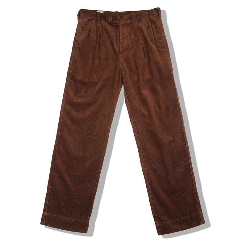 Thick Corduroy Trousers Retro Casual