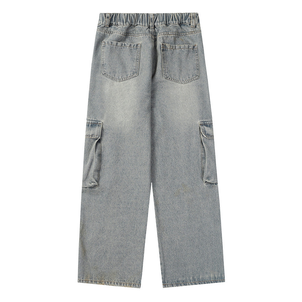 Multi-Pocket Workwear Jeans Retro