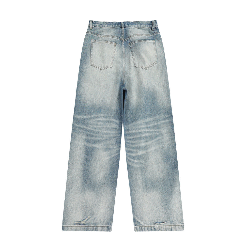 Washed Gradient Tie-dye Denim Jean