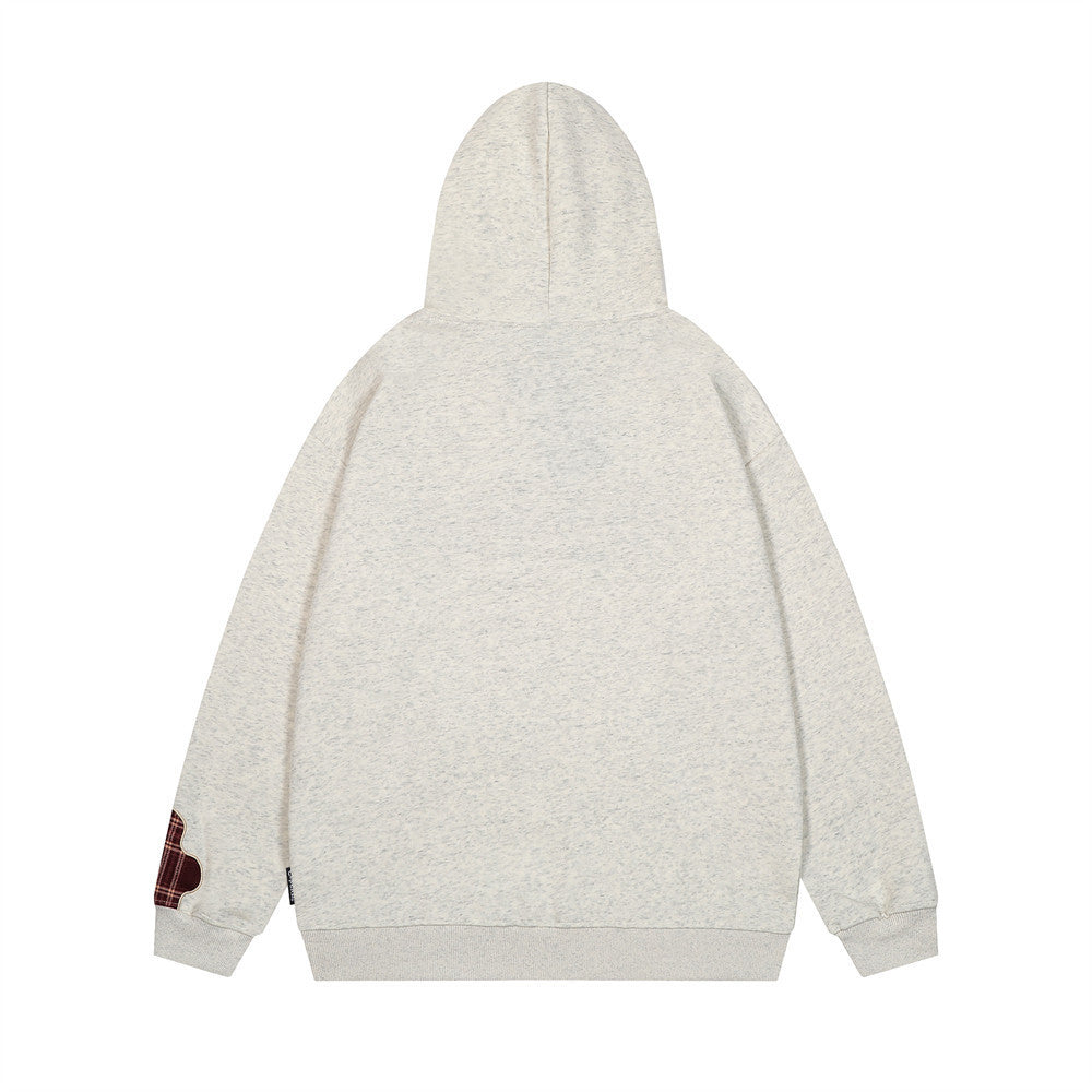 Fashion Embroidered Letter Hooded Sweater For Men