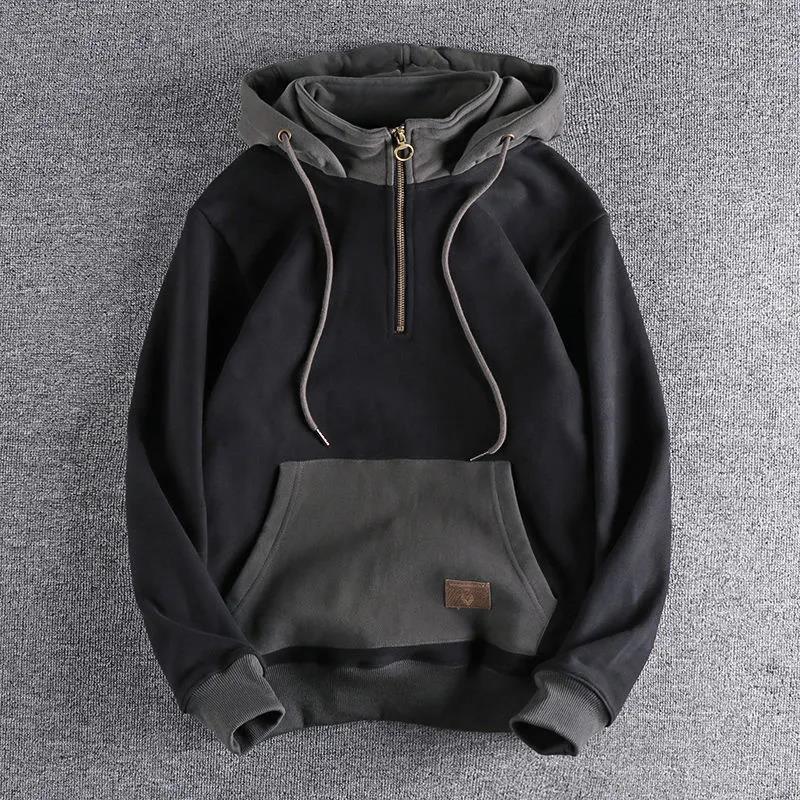 Trendy Fleece-lined Thickened Hooded Sweatshirt