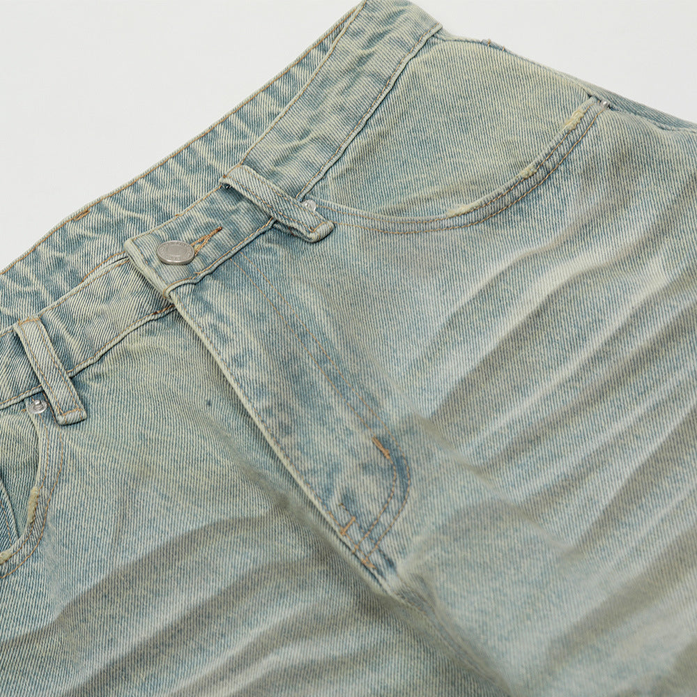 Distressed Dirty Machete Jeans For Men