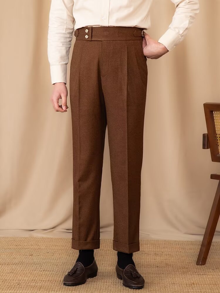 High Waist Straight Casual Suit Pants