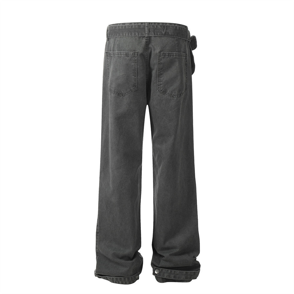 Loose Denim Trousers Men's Outdoor Tactics