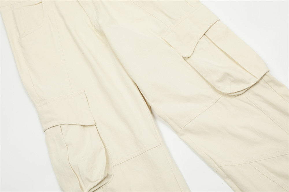 Fashion Solid Color Workwear Casual Pants