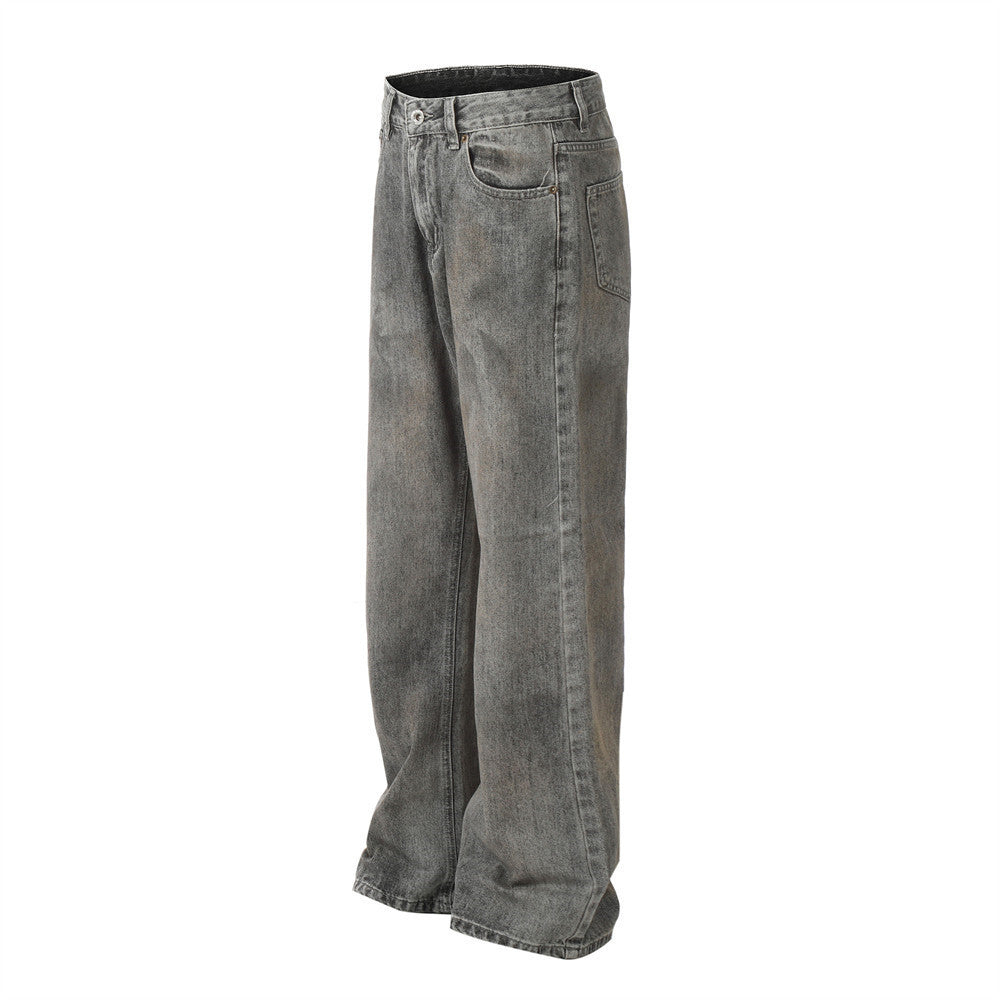 American Retro Distressed Straight Jeans