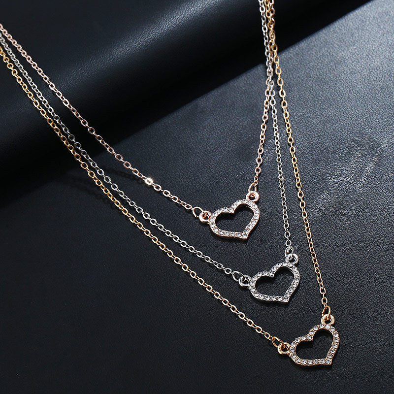 Necklace Set love Diamond Pendant Necklace