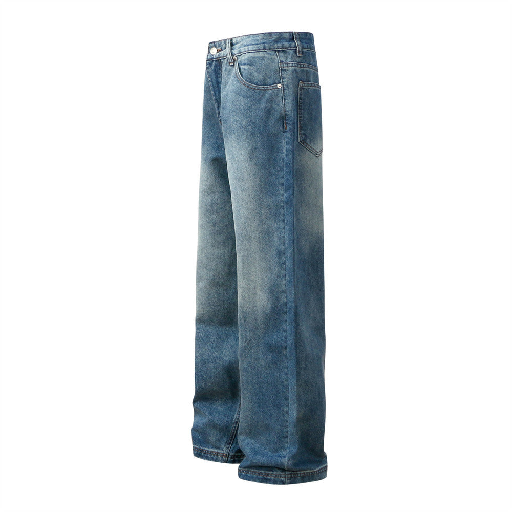 Washed Gradient Wide-leg Jeans Vintage