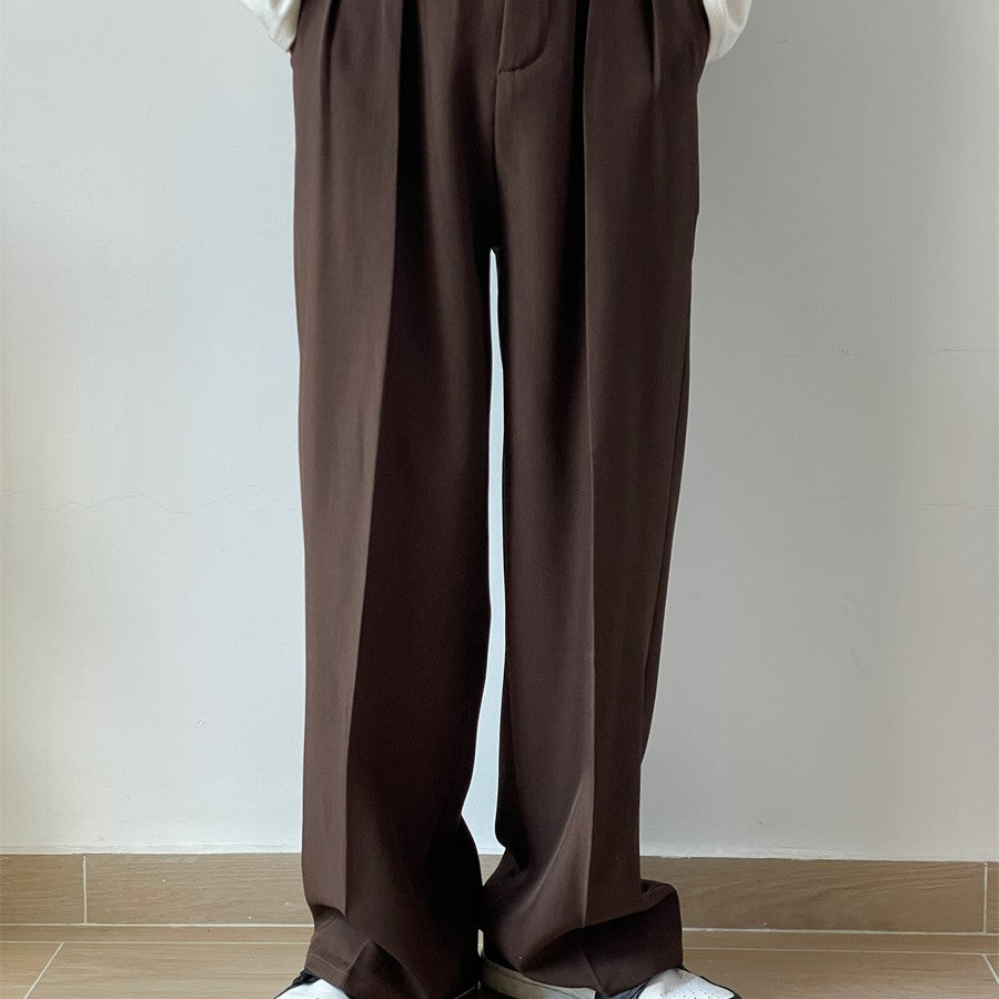 Spring And Autumn Japanese Draping Suit Pants