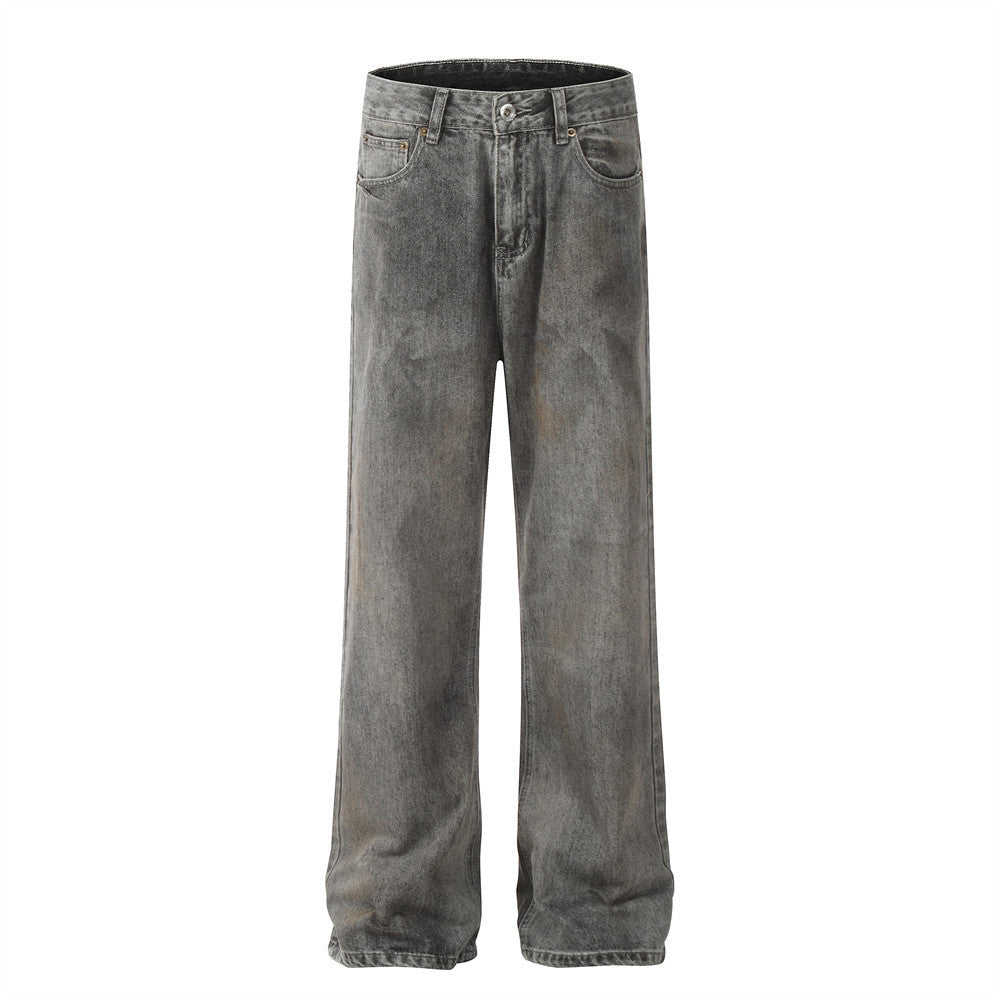 American Retro Distressed Straight Jeans