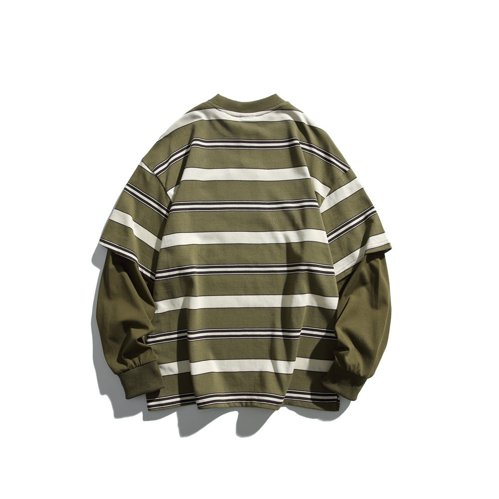 Fashion Autumn New Striped Sweater Men