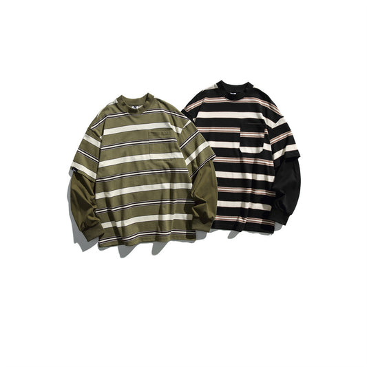 Fashion Autumn New Striped Sweater Men