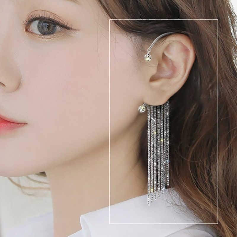 Long Chain Tassel Ear Hook Ear Clip