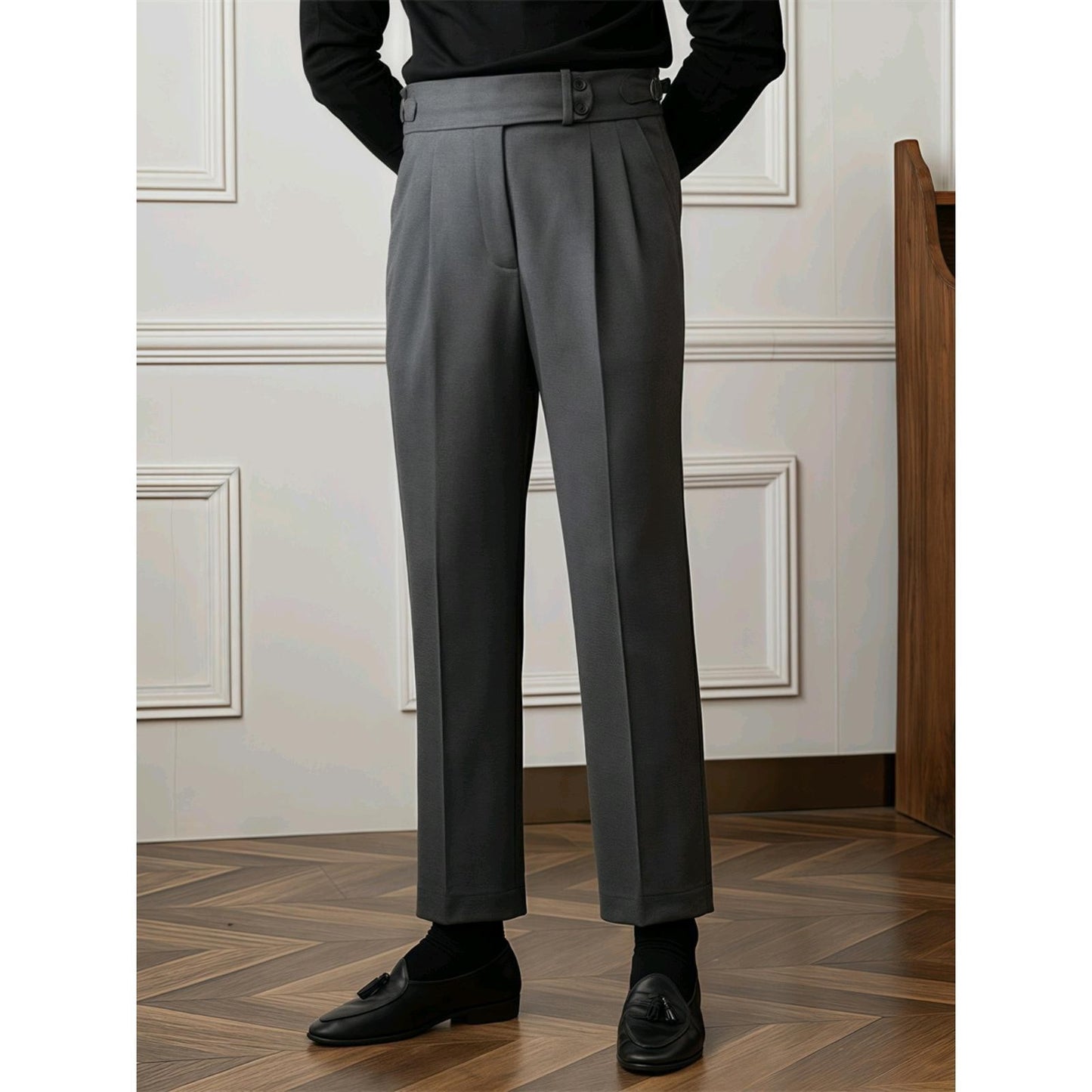 Light Luxury Casual Pants Trendy Business Slim-fit Pants