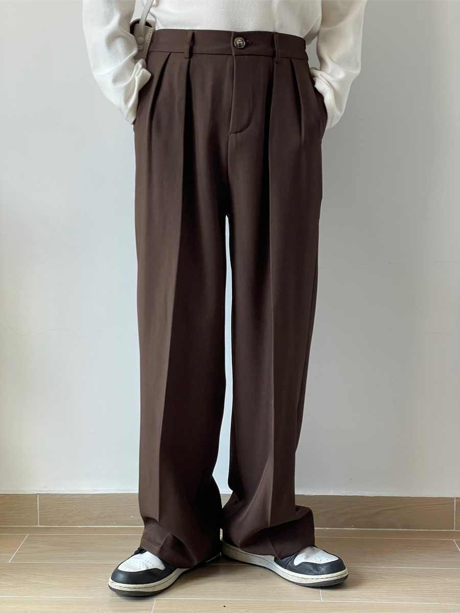 Spring And Autumn Japanese Draping Suit Pants