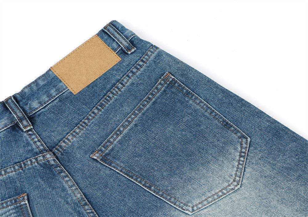 Washed Gradient Wide-leg Jeans Vintage