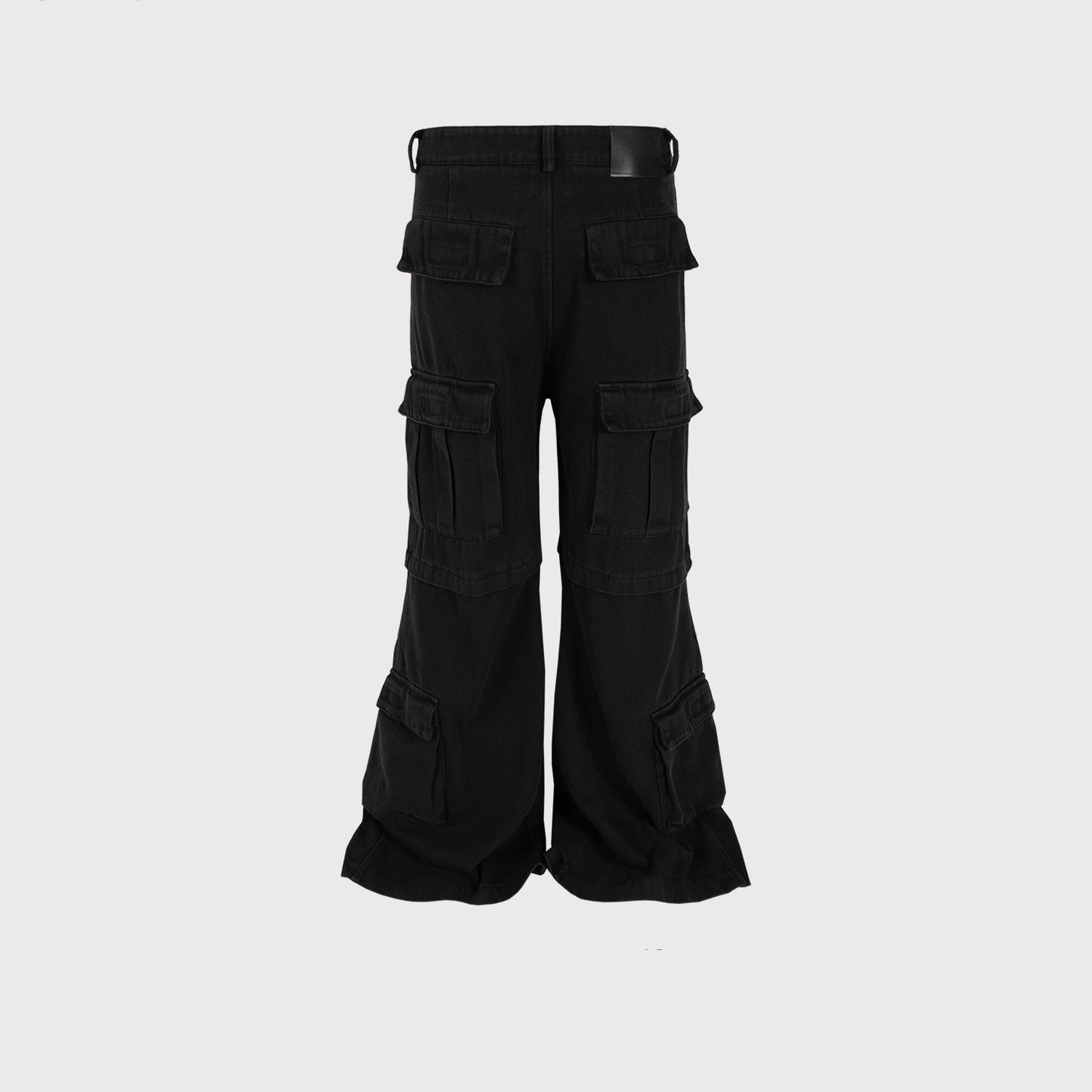 Washed Pleated Three-dimensional Profile Overalls