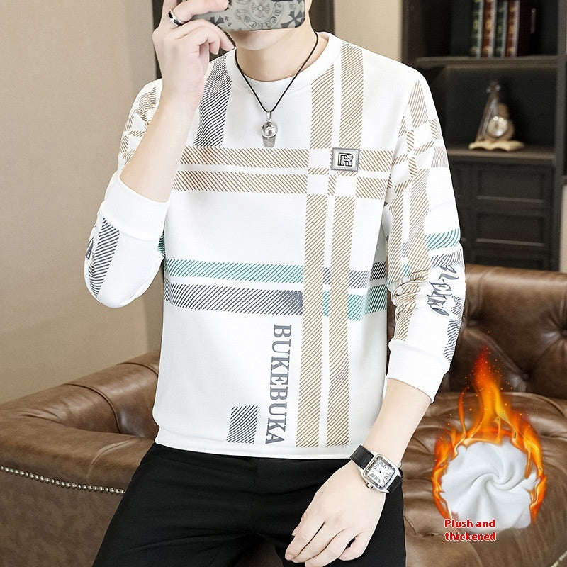 Heavy Sweater Fleece-lined Thick Fashion