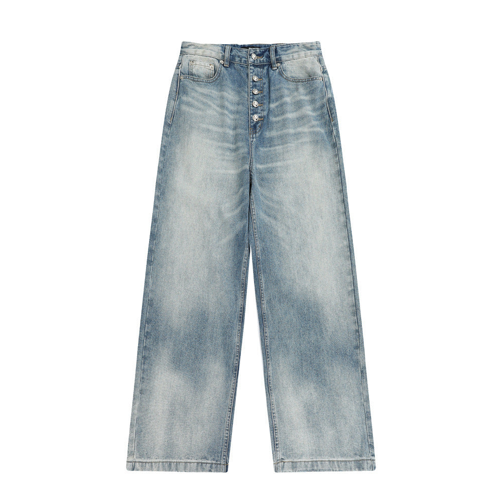 Washed Gradient Tie-dye Denim Jean