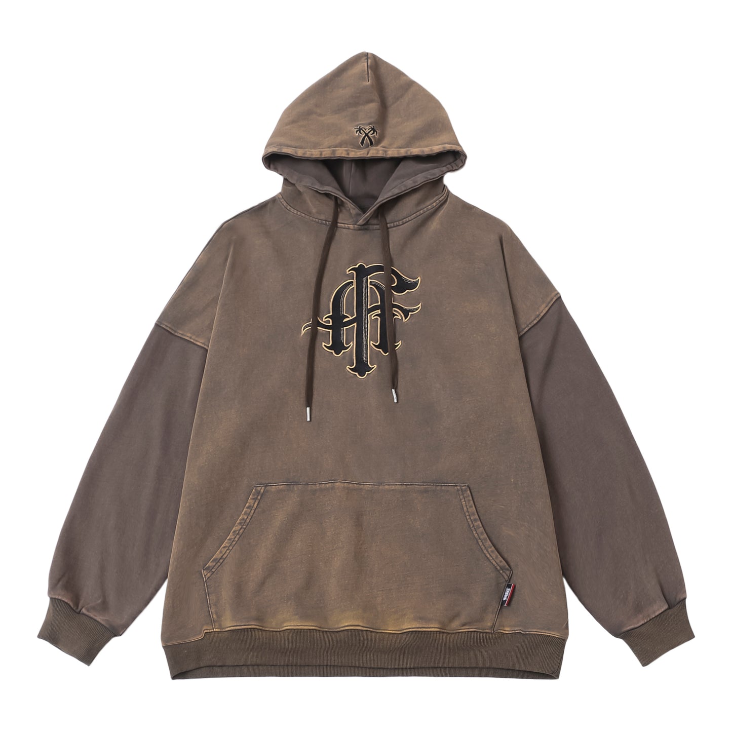 Distressed Washed Hooded Sweater For Men