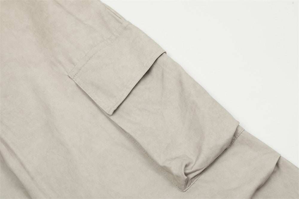 Multi-pocket Pleated Casual Working Pants