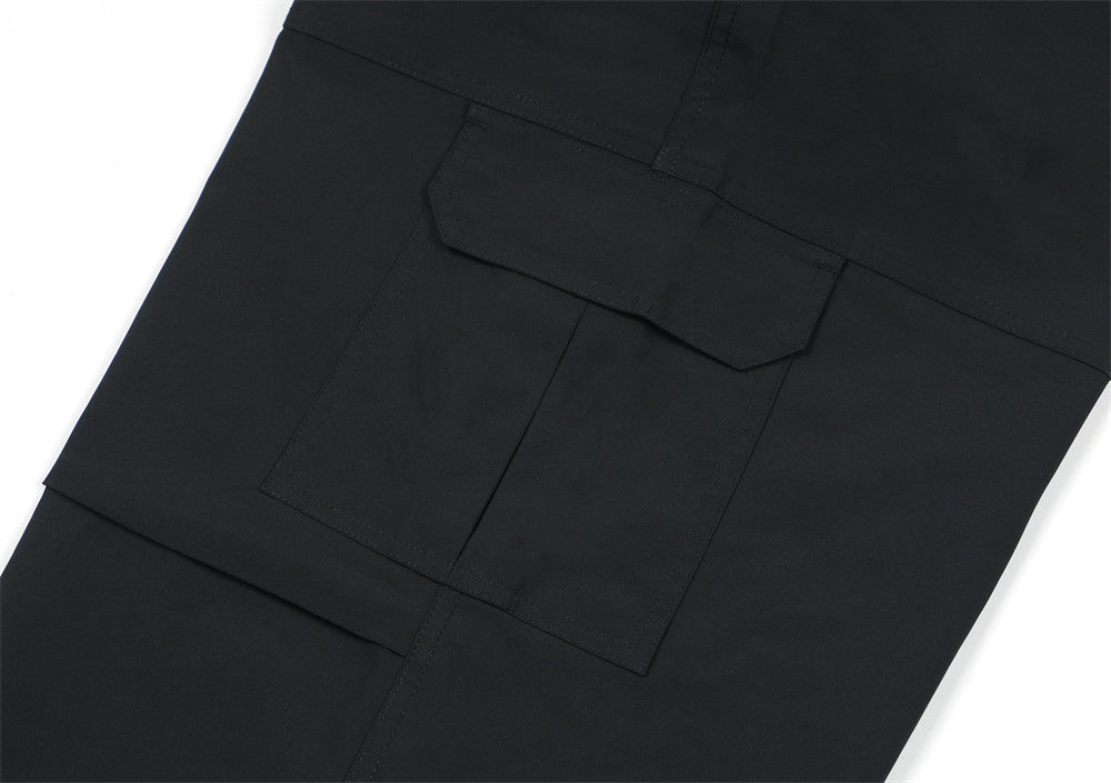 Irregular Pocket Straight-leg Trousers