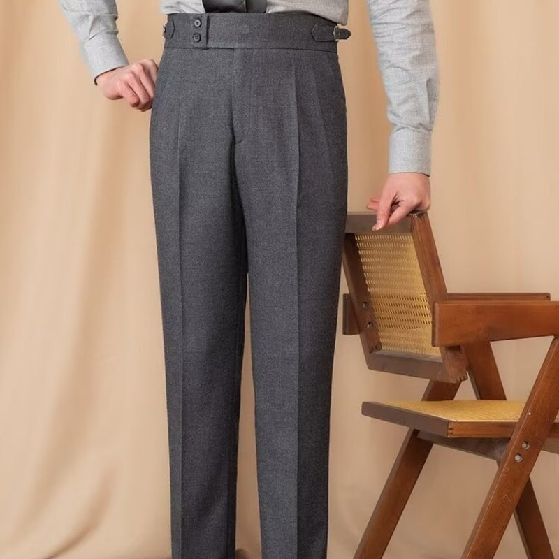 High Waist Straight Casual Suit Pants