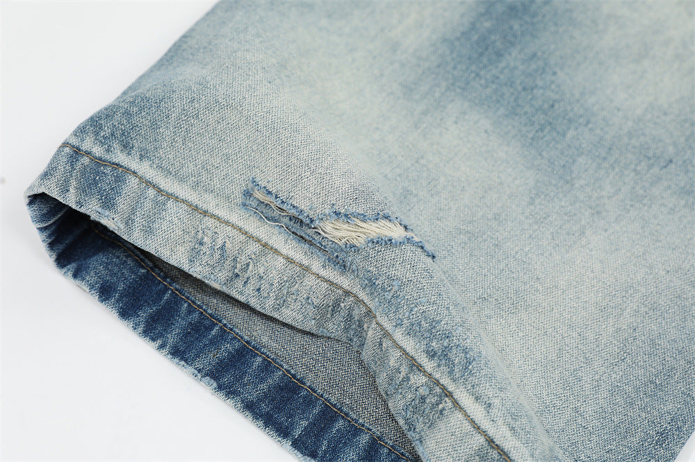 Washed Gradient Tie-dye Denim Jean