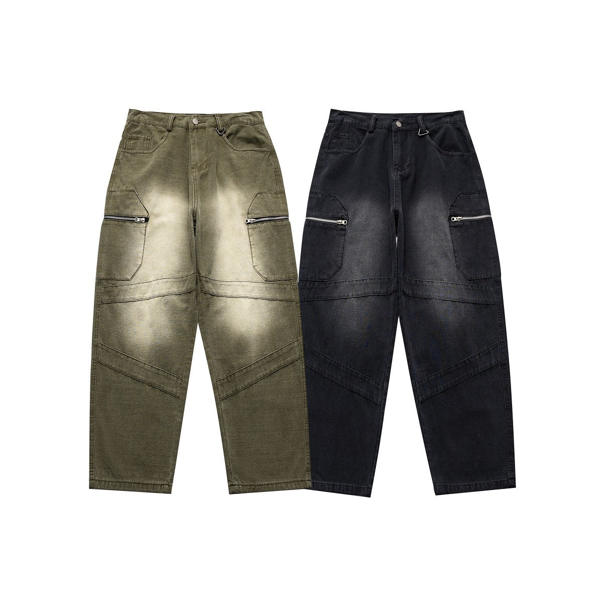 Men's Twill Heavy Washed All-matching Trousers