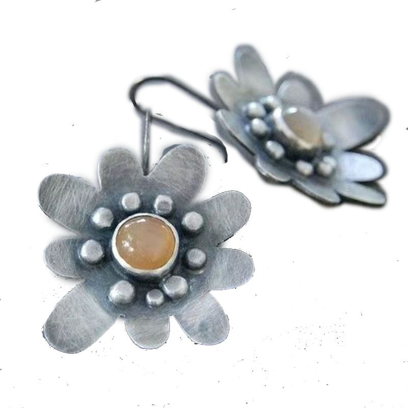 Creative Vintage Plant Flower Earrings For Women Elegant